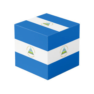 vlag van Nicaragua Kubus