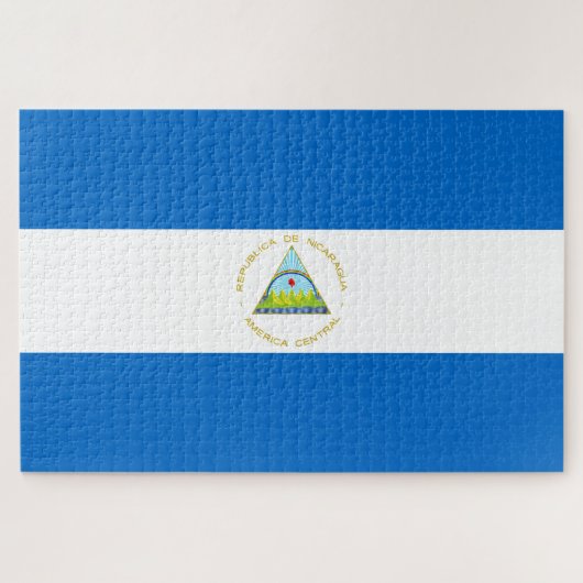 Vlag van Nicaragua Legpuzzel (Horizontaal)