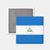 Vlag van Nicaragua Magneet (Voorkant / Achterkant)