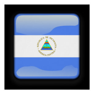 Vlag van Nicaragua Perfect Poster