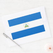 Vlag van Nicaragua Rechthoekige Sticker (Envelop)