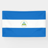 vlag van Nicaragua Spandoek (Horizontaal)