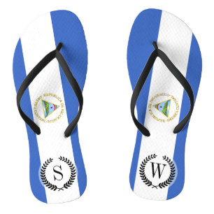 Vlag van Nicaragua Teenslippers