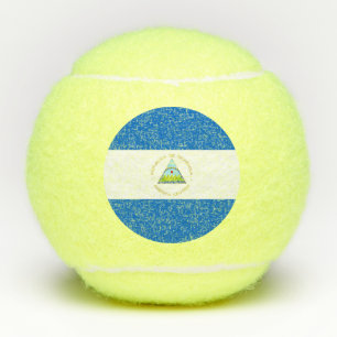vlag van Nicaragua Tennisballen