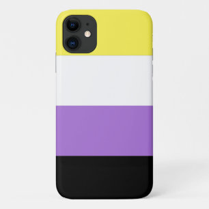 Vlag van niet-binaire pride iPhone 11 hoesje