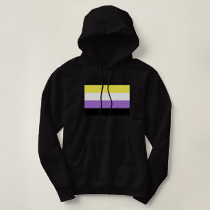Vlag van niet-binaire pride hoodie