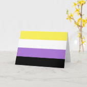Vlag van niet-binaire pride kaart (Gele Bloem)