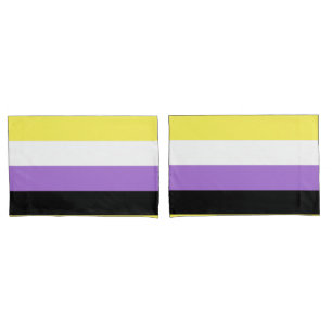 Vlag van niet-binaire pride kussensloop