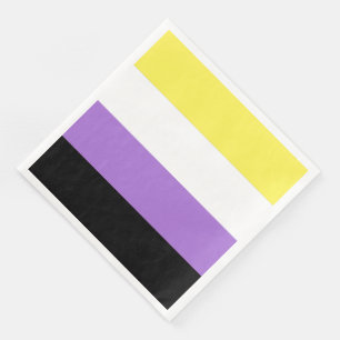 Vlag van niet-binaire pride servet