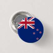 Vlag van Nieuw-Zeeland Ronde Button 3,2 Cm (Voorkant /achterkant)