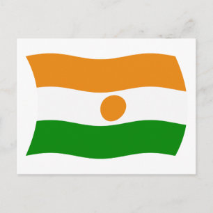 Vlag van Niger ansichtkaart Briefkaart