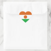 Vlag van Niger Hart Sticker (Tas)