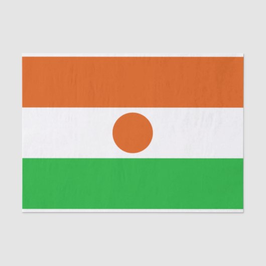 Vlag van Niger Tissuepapier (Voorkant)