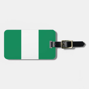 vlag van Nigeria Bagagelabel