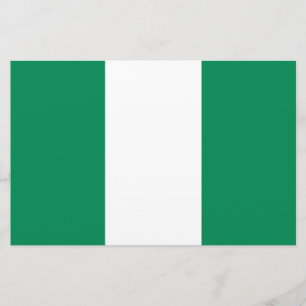 vlag van Nigeria Briefpapier