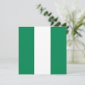 vlag van Nigeria Kaart (Staand voorkant)