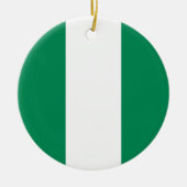 vlag van Nigeria Keramisch Ornament (Voorkant)