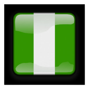 vlag van Nigeria Perfect Poster