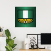 vlag van Nigeria Poster (Thuiskantoor)