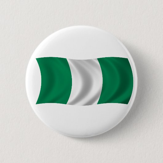 vlag van Nigeria Ronde Button 5,7 Cm (Voorkant)
