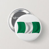 vlag van Nigeria Ronde Button 5,7 Cm (Voorkant /achterkant)
