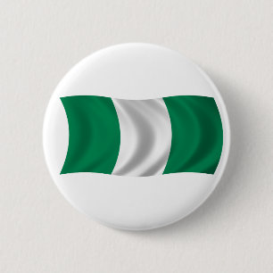 vlag van Nigeria Ronde Button 5,7 Cm