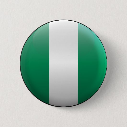 vlag van Nigeria Ronde Button 5,7 Cm (Voorkant)