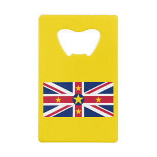 Vlag van Niue Kredietkaart Flessenopener