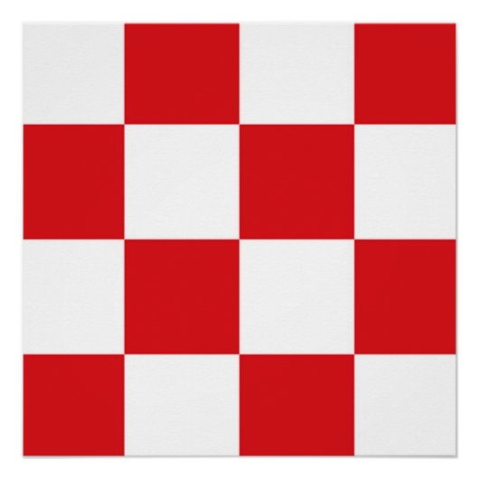 Vlag van Noord-Brabant Perfect Poster (Voorkant)