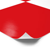 Vlag van Noord-Brabant Perfect Poster (Hoek)