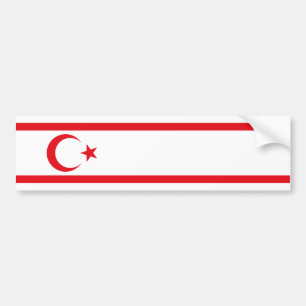 Vlag van Noord-Cyprus Bumpersticker