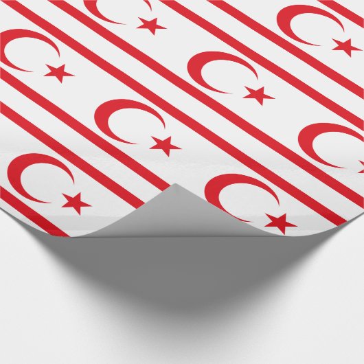 Vlag van Noord-Cyprus Cadeaupapier (Hoek)