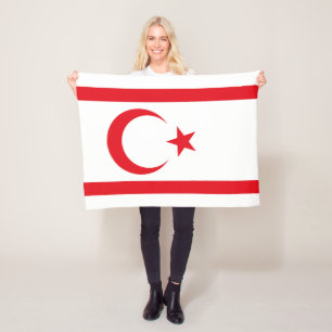 Vlag van Noord-Cyprus Fleece Deken