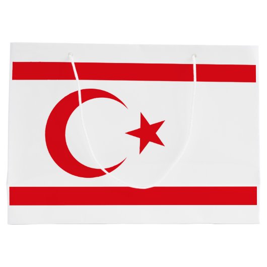 vlag van Noord-Cyprus Groot Cadeauzakje (Achterkant)
