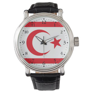 vlag van Noord-Cyprus Horloge
