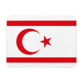 vlag van Noord-Cyprus Magneet (Horizontaal)