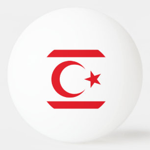Vlag van Noord-Cyprus Pingpongballen