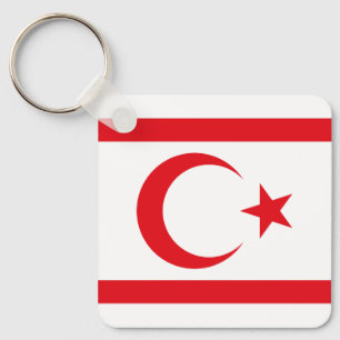 Vlag van Noord-Cyprus Sleutelhanger