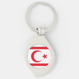 Vlag van Noord-Cyprus Sleutelhanger