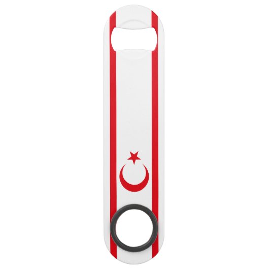 vlag van Noord-Cyprus Speed Flessenopener (Voorkant)