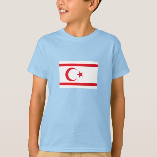 vlag van Noord-Cyprus T-shirt (Voorkant)