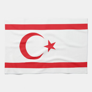 Vlag van Noord-Cyprus Theedoek