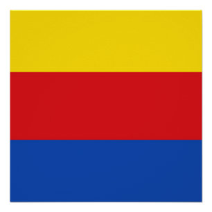 Vlag van Noord-Holland Perfect Poster