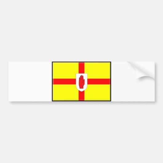 vlag van Noord-Ierland (Ulster) Bumpersticker (Voorkant)
