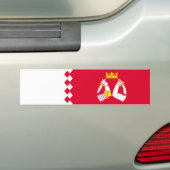 Vlag van Noord-Karelië Bumpersticker (Op auto)