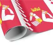 Vlag van Noord-Karelië Cadeaupapier (Rol Hoek)