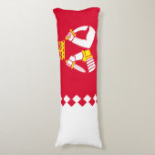 Vlag van Noord-Karelië Lichaamskussen (Voorkant Verticaal)