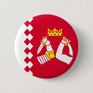 Vlag van Noord-Karelië Ronde Button 5,7 Cm