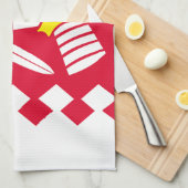 Vlag van Noord-Karelië Theedoek (Quarter Fold)