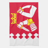 Vlag van Noord-Karelië Theedoek (Verticaal)